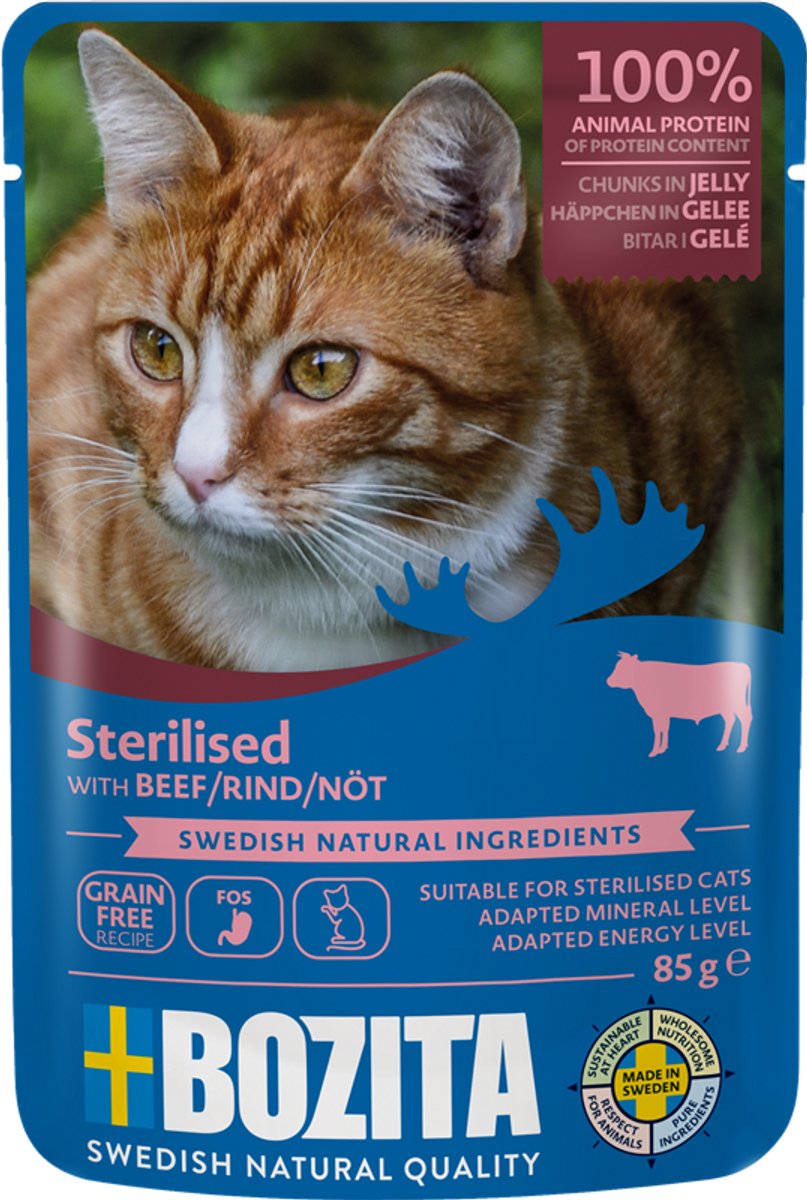 Bozita Bozita Gesteriliseerde canapés in gelei 12x85g - Rond