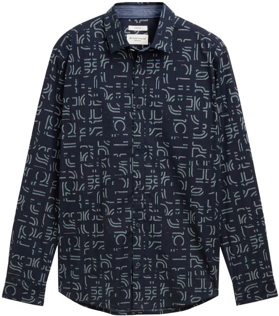 Tom Tailor Slim fit overhemd met stretch