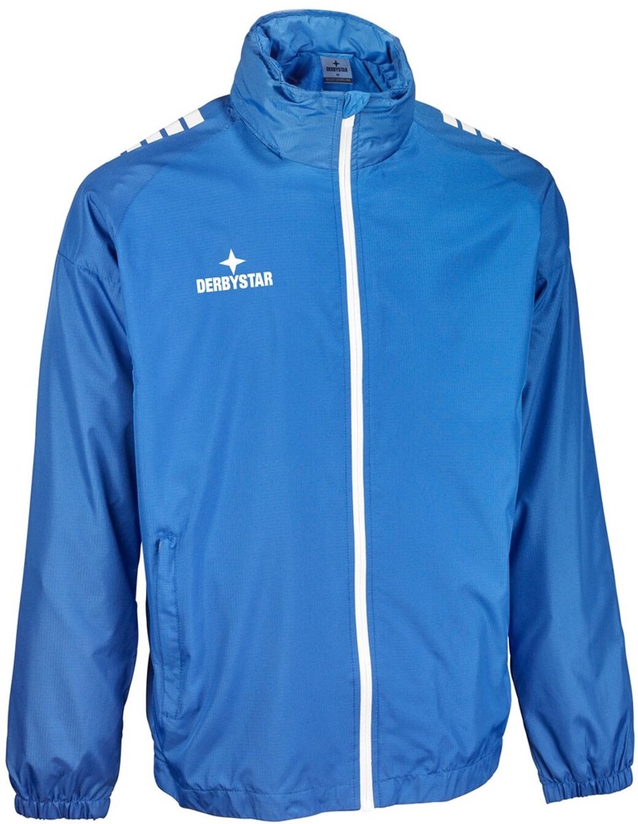 Derbystar Kinder Trainingsjacke Allwetterjacke Madrid V25 612054 Blau/Weiss-152