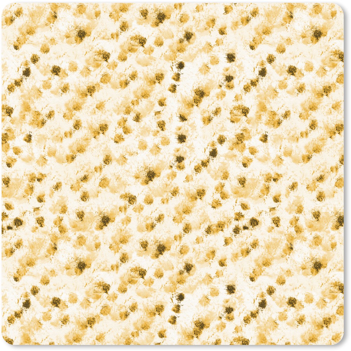 Muismat 30x30 cm - Mousepad Olie - Verf - Texturen - Beige - Muismatten