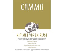 Camma Petfood - Super Premium - Light/Senior Kat Kip met Vis en Rijst 2kg