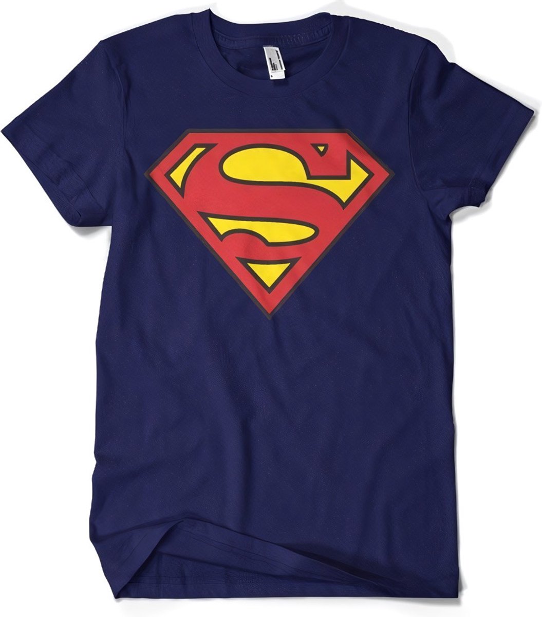 Superman Shield T-shirt marineblauw