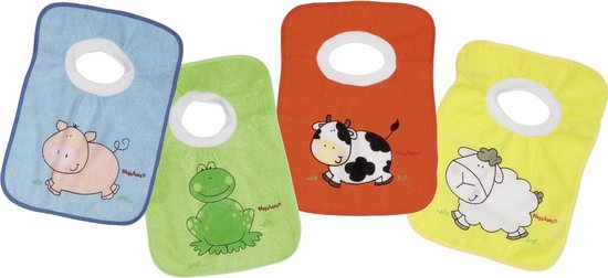 Playshoes - Vier pak slabbetjes voor kinderen - Orgineel - Onesize - maat Onesize van Playshoes. — afbeelding 5