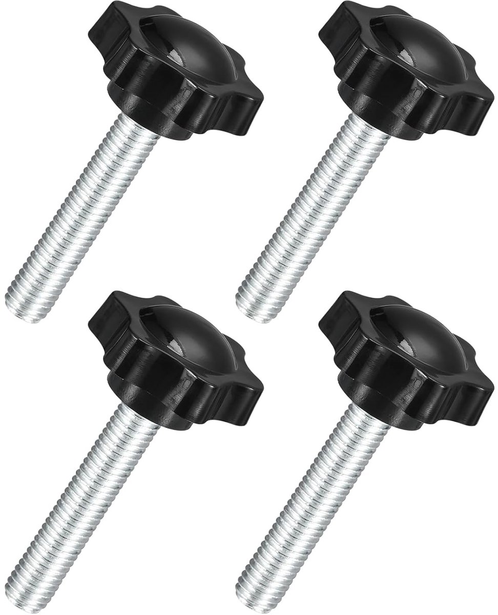 Handspanknoppen - Sterknoppen - Set van 4 - Metalen - M10 x 50 mm