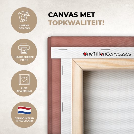 Tableau sur toile 120x80 cm - Décoration murale Colibris - Fleurs - Vert - Rose - Décoration murale salon - Décoration chambre - Accessoires chambre - Peintures sur toile