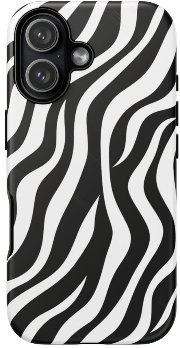 Zwart-Wit Zebra Strepenpatroon – Telefoonhoesje Geschikt voor iPhone 17