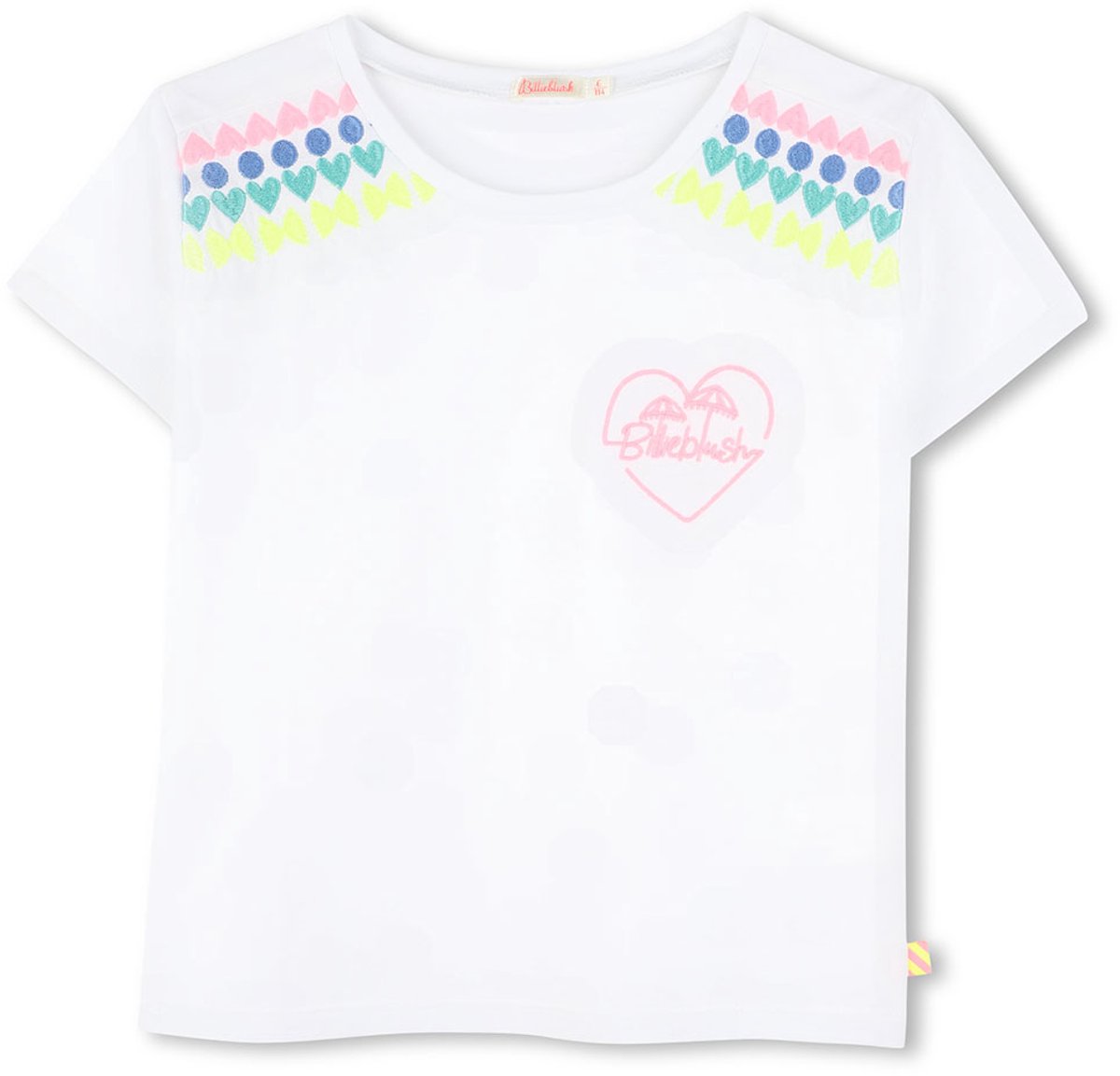 Billieblush U20931 T-shirt Met Korte Mouwen Wit 3 Years Meisjes