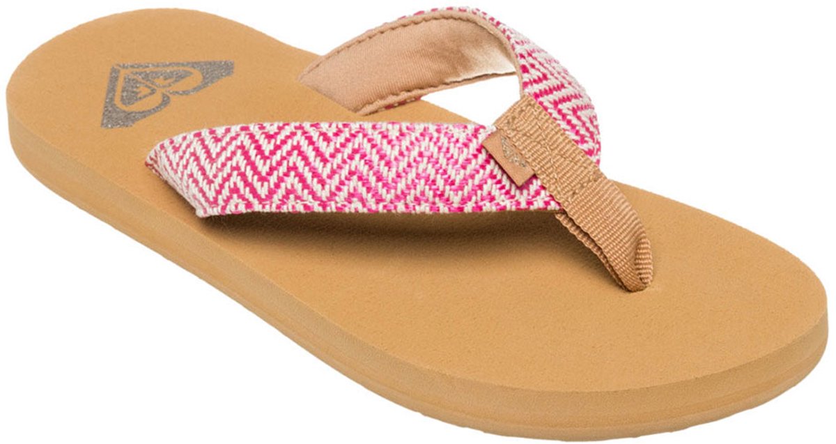 Roxy Rg Porto Raffia Slippers Meisje Raspberry