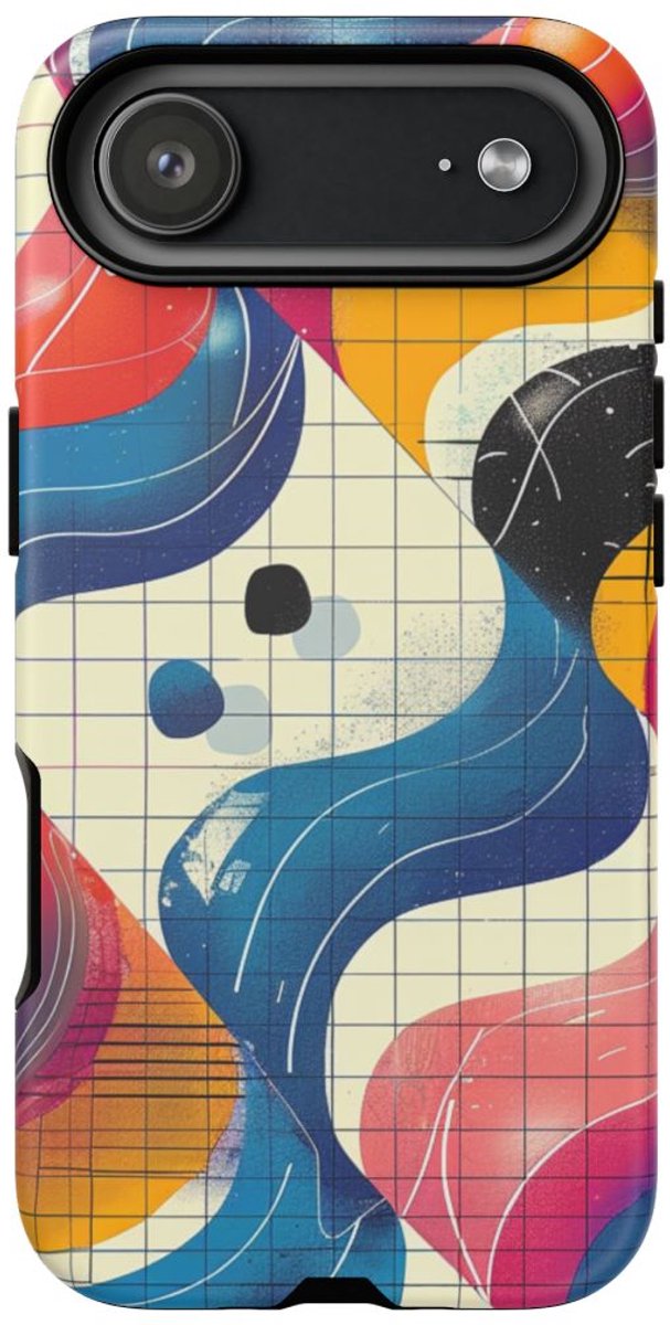 Kleurrijk Abstract Geometrisch Ontwerp – Telefoonhoesje Geschikt voor iPhone 17 Air