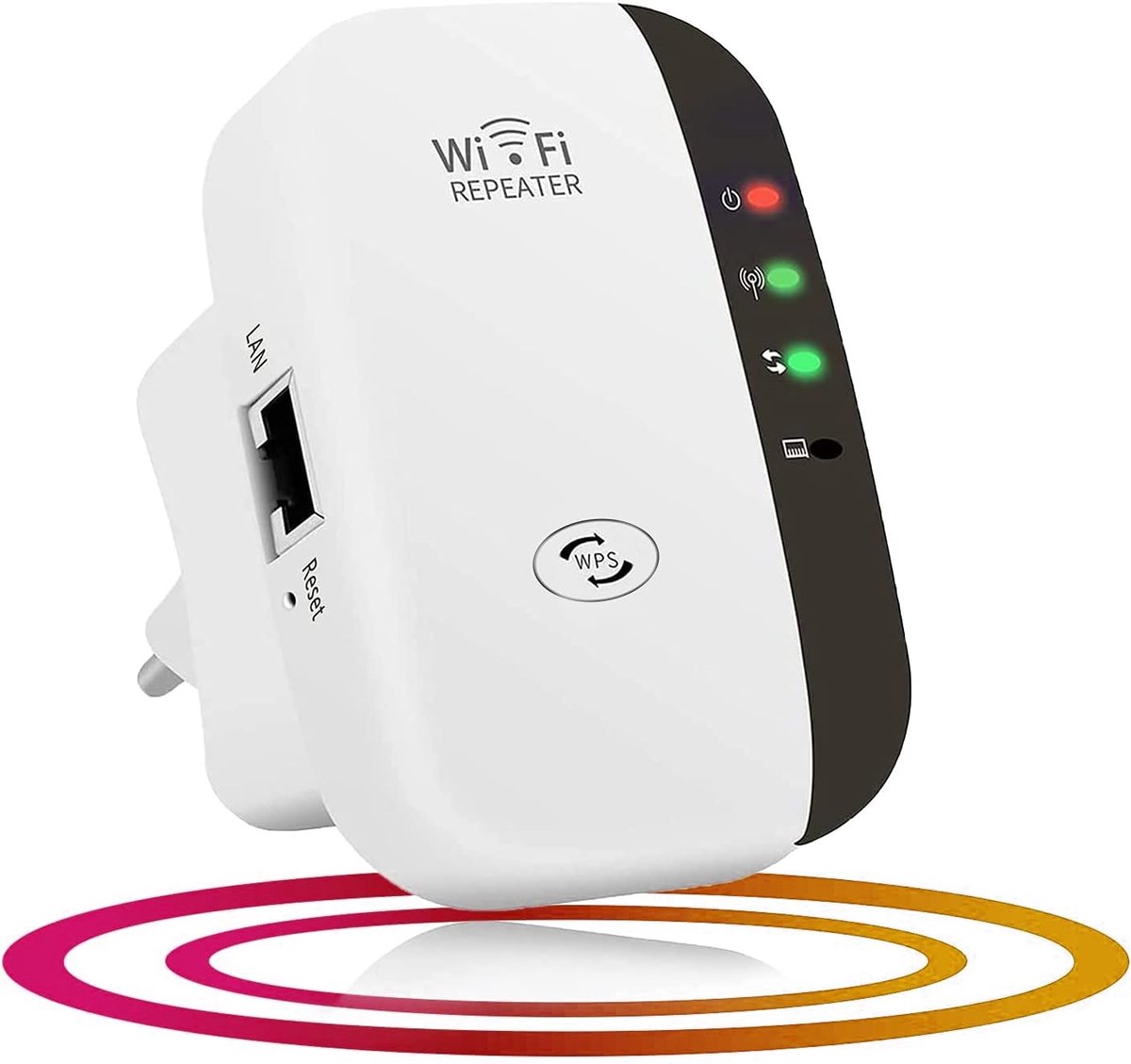 Draadloze Wifi-repeater 300 Mbps - Signaalversterker met Ethernetpoort en WPS