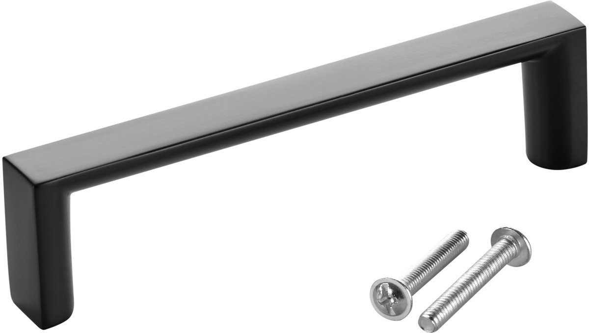 SOTECH meubelgreep BLACKLINE XI BA 96 mm mat zwart (lengte 103 mm, breedte 12 mm, hoogte 27 mm) ladegreep van aluminium