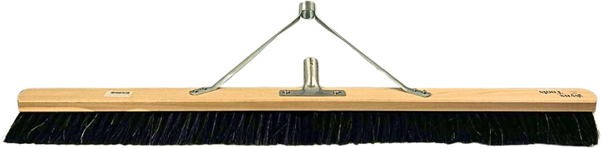 Synx Tools Paardenhaar 100cm met steelhouder - Zachte bezem - Veger schoonmaken - Bezems Binnen - Bezem zacht Zonder steel
