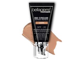 BellaPierre | BB Cream Derma Renew | SPF 20 | 40 ML | Anti-Aging foundation | Minerale Make-Up | Dark