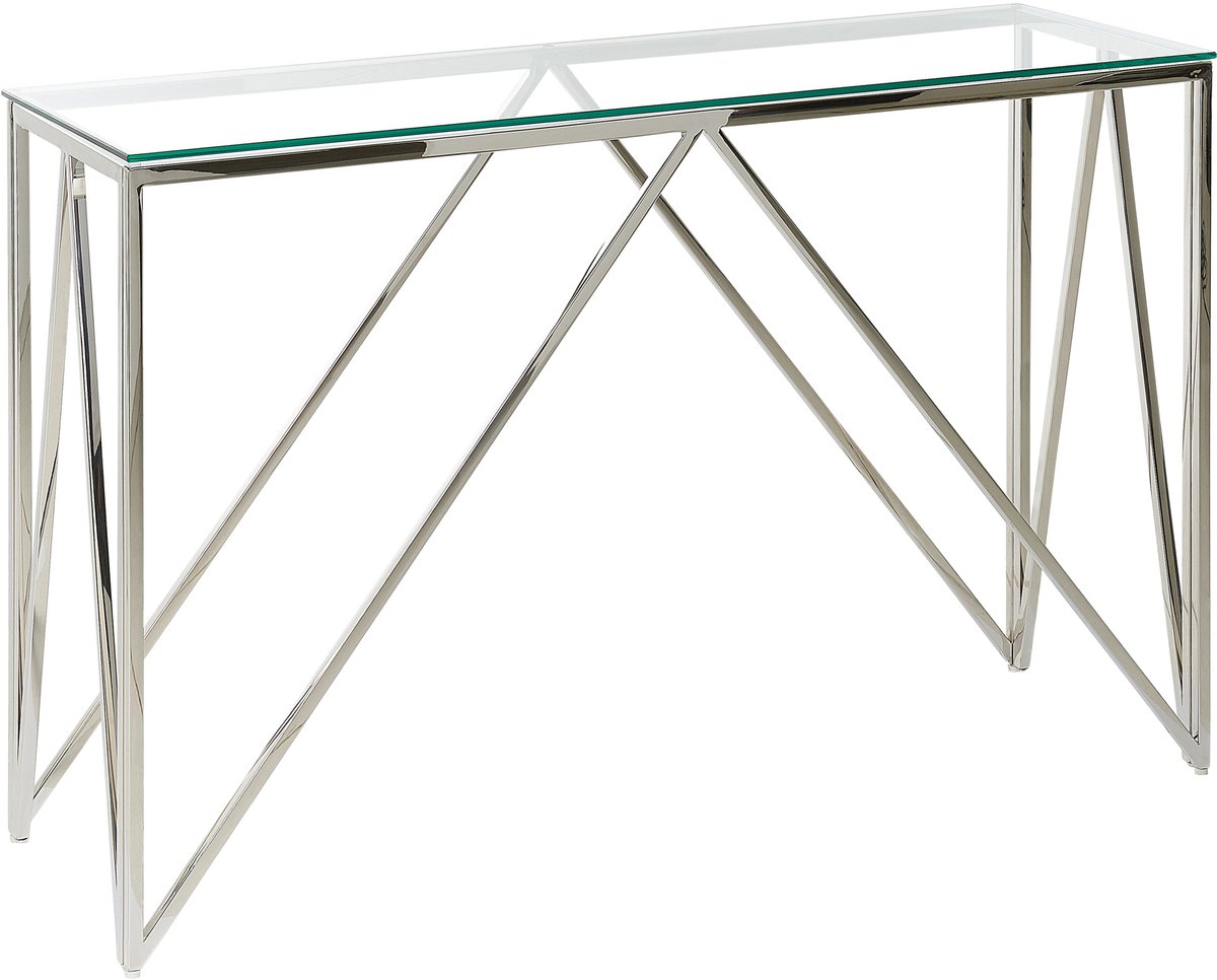 WESO - Consoletafel - Zilver - Veiligheidsglas