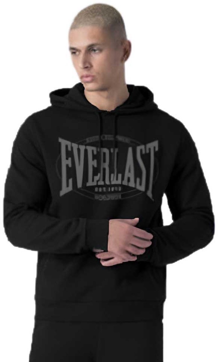 Everlast With Logo Hoodie Zwart L Man