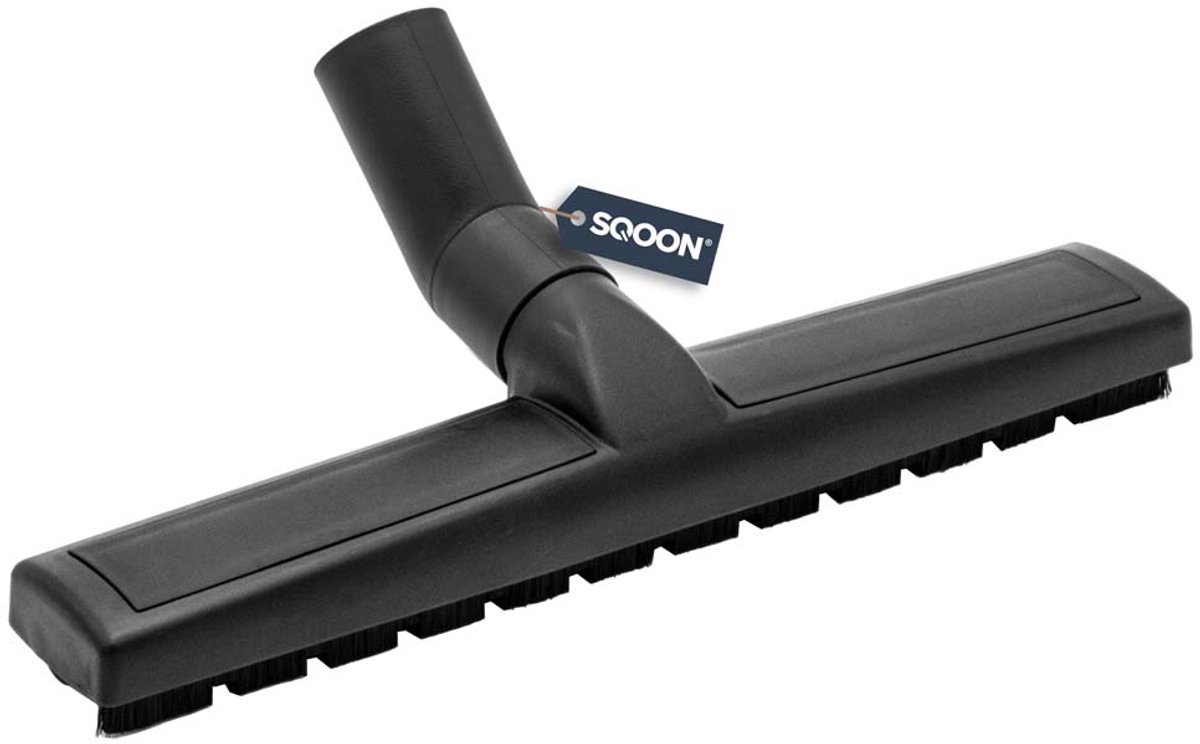 SQOON® Harde Vloeren Zuigmond - 36 cm breed - Met rubberen wieltjes & extra lang nylon haar - Geschikt voor parket en tegels - 38 mm