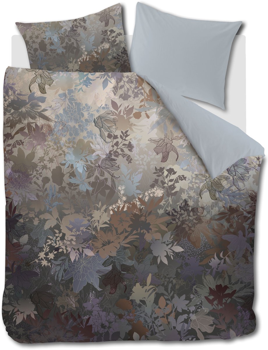 Kardol Growth dekbedovertrek - Lits-Jumeaux XL - 260 x 200/220 cm - Blauwgrijs