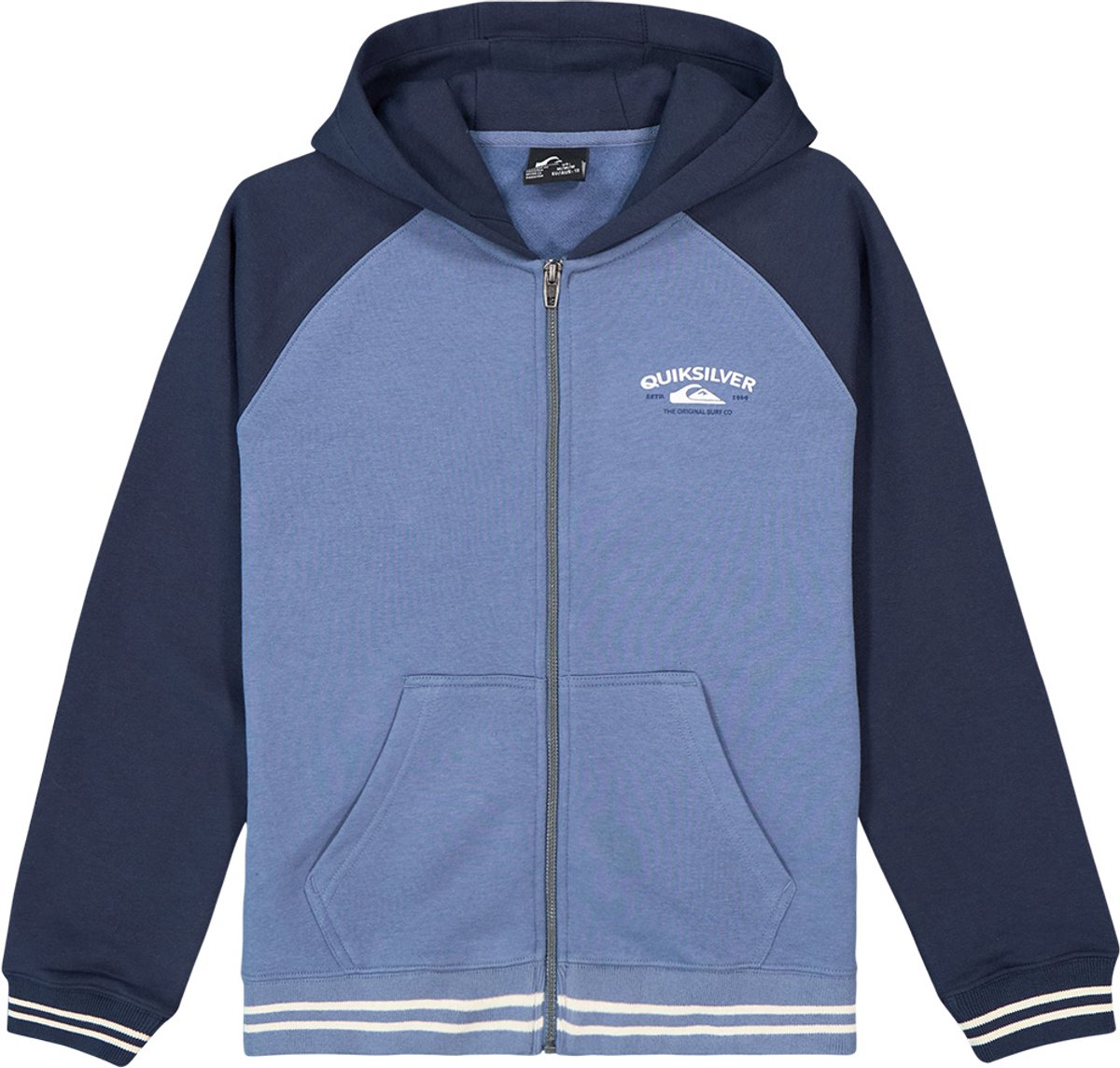Quiksilver Knowledge Area Sweatshirt Met Rits 8 Years Jongens Blauw