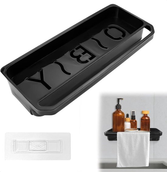 Xinwanhong Spoelbakorganizer, hangend zonder boren, afdruiprek, servies, afdruiprek, gootsteenorganizer, sponshouder, spoelbak met handdoekhouder en haken, zwart Xinwanhong Spoelbakorganizer, hangend zonder boren, afdruiprek, servies, afdruiprek, gootsteenorganizer, sponshouder, spoelbak met handdoekhouder en haken, zwart