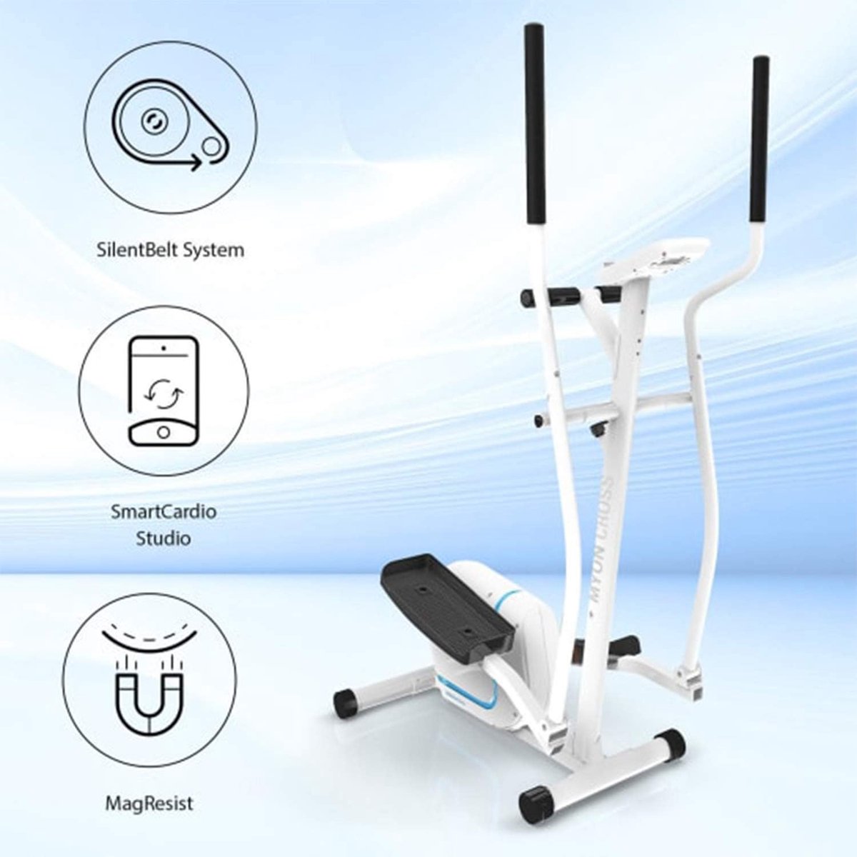 Ergonomische Crosstrainer 12kg Vliegwiel met LCD-Display - afbeelding 3