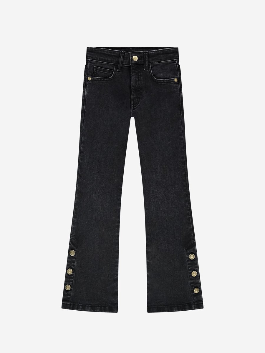 Nik & Nik Saar Jeans Jeans Meisjes - Broek - Antraciet - Maat 164