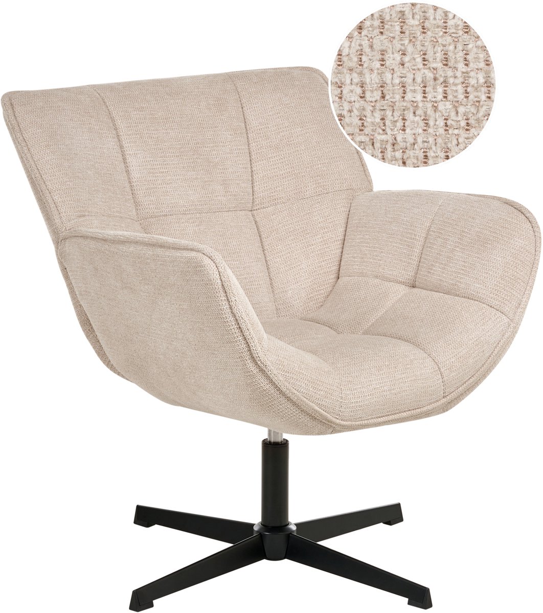 AUMA - Fauteuil - Beige - Polyester