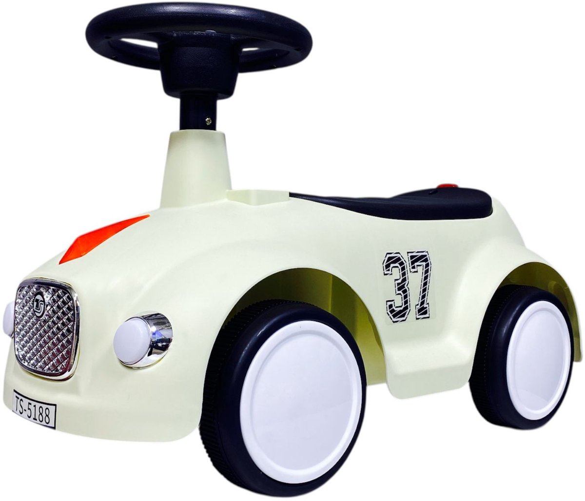Q-Toys Loopauto met toeter - Licht en Geluid - 60 cm - kinder auto