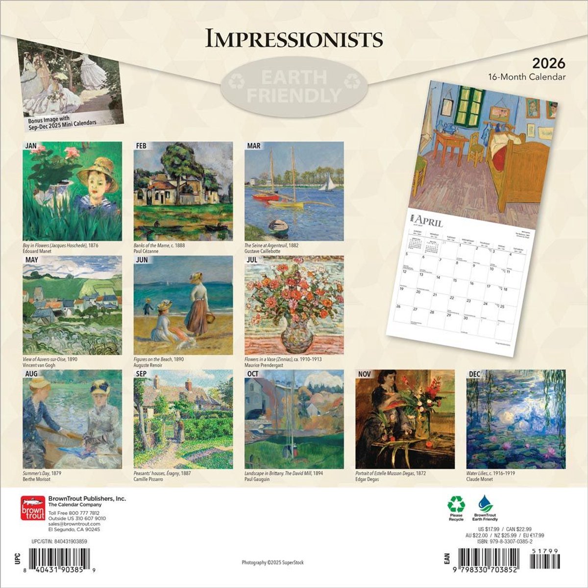 Impressionists Kalender 2026