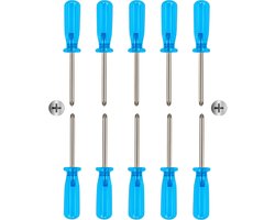 Mini kruisschroevendraaiers 10 stuks blauw / Elektronica en Speelgoedreparatie / Reparatietool.