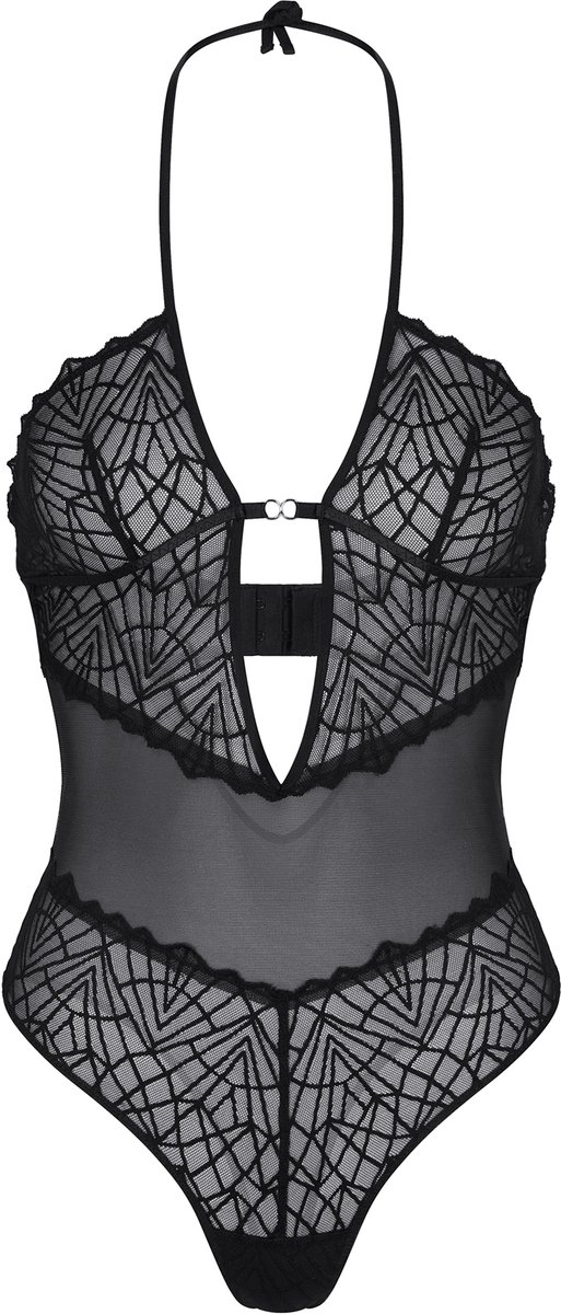 Triumph Halter Stringbody - That Night In Vegas String - Zwart / L
