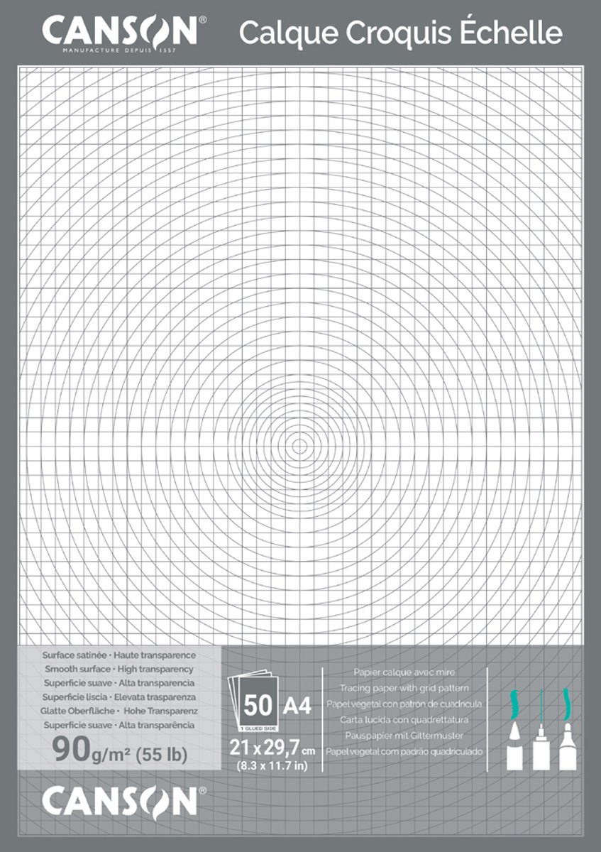 canson technisch tekenpapier din a3 90-95gr