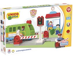 Unico Plus Trein Groen - 64 delig | Geschikt voor Duplo