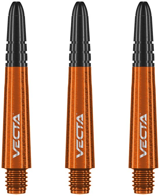 WINMAU - Vecta Dartstengels Oranje, Tussenliggend - 1 set per pakket (3 dartvluchten in totaal) van Winmau — afbeelding 2