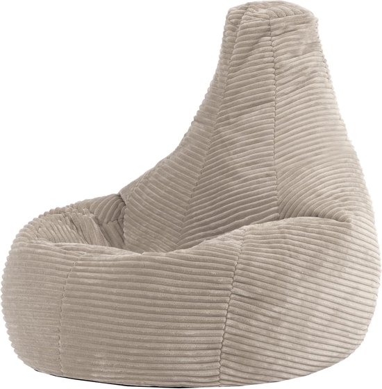 Comfortabele Kinder Zitzak met Vulling - Beige Imitatiebont