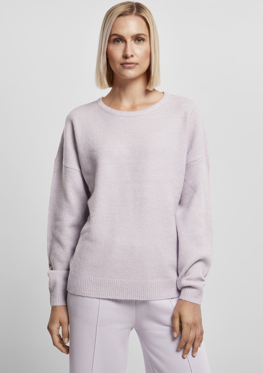 Urban Classics Chunky Fluffy Sweater/trui XS Paars