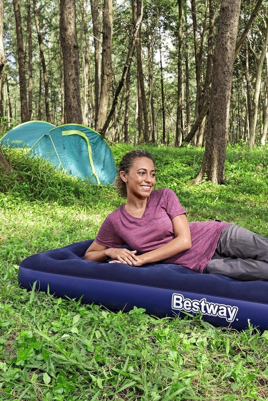 Opblaasbaar single luchtbed voor één persoon - 185 x 76 x 22 cm van Intex — afbeelding 4