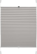 YOURSOL EASYFIX plisségordijn Verona 61,5 x 150 cm in grijs, plisségordijn zonder boren met twee bedieningsrails