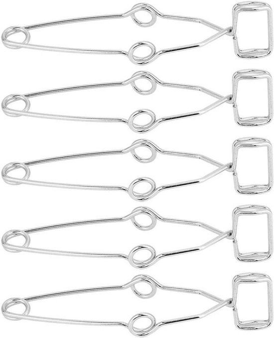 Fafeicy 5 Stück Reagenzglasclips Aus Stahl – Laborhalter Für Reagenzgläser, 14,5 Cm, Rostfrei, Für Experimente