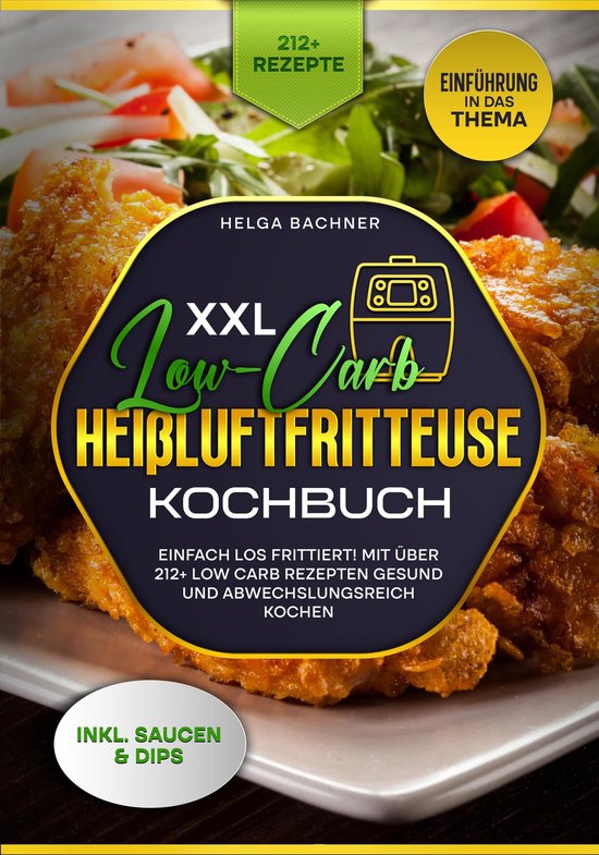 XXL Low-Carb Heißluftfritteuse Kochbuch - cover