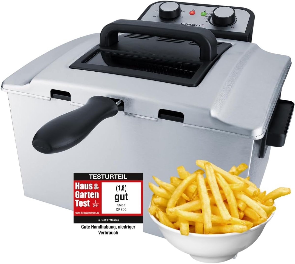 Friteuse 5 Liter - XXL Mand voor Professionele Kookresultaten