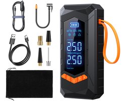 AC Pecham HW01 Draagbare Compressor Bandenpomp – Luchtcompressor – Oplaadbaar – Fiets tot Auto – Elektrische Fietspomp – Inclusief opbergtas en 5 opzetstukken – tot 10 bar
