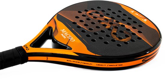 Macho Padel Racket Macho Padel Racket Pro Edition - Lichtgewicht - Druppelvorm - 3K Carbon ...