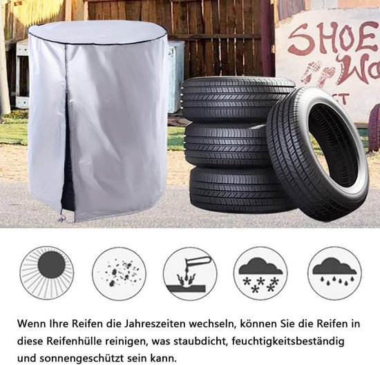 Bandenhoezen voor opslag, duurzame 420D bandenopberghoezen waterdicht