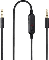 Gaming Headset Cable, 200cm Long Headset Wire Replacement Earphone Sound Cord for Logitech G Pro, G Pro X, G433, G233 Headsets with Built In Volume Controller (Black
