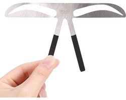 Allecto plus - Wenkbrauwstencils voor Permanente Wenkbrauwvormgeving - Balans Extensieliniaal - Make-up Sjabloon voor Gebogen Wenkbrauwen