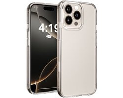 Hoesje geschikt voor iPhone 16 Pro hoes transparant shock proof