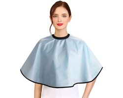 Make-up Cape - Waterdichte Korte Bedekking - Bescherming Tijdens Kappen En Verzorging - 2 Stuks - Voor Volwassenen En Kinderen - Lichtblauw