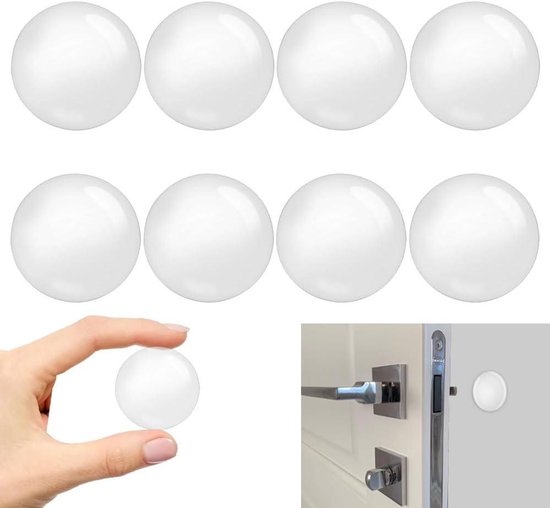 Deurbuffer Zelfklevend: Transparante 10mm Buffers