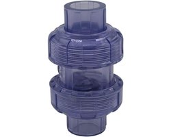 Allecto plus - Terugslagklep riolering pvc hulpstukken, interne diameter 40mm, keerklep voor afvoer, aquarium en pool