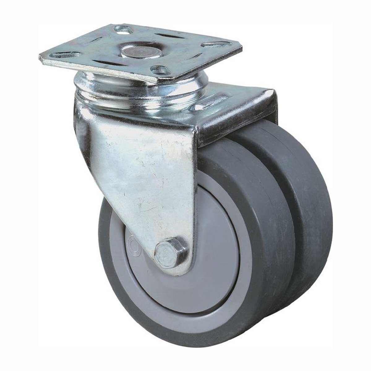 BS zwenkwielen Dubbel zwenkwiel Ø 50 mm 60 kg - B100.A85.050